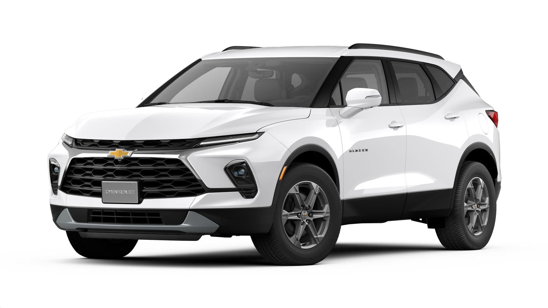 2026 Chevrolet Blazer 3LT in Summit White — front three-quarter view